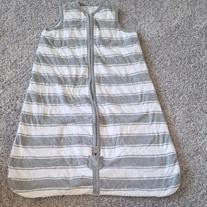 Burt's Bees Striped Sleep Sack - Gray and White